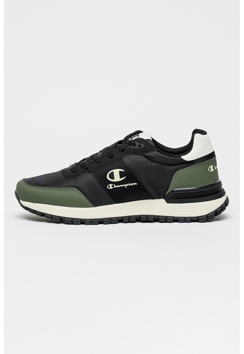 Pantofi sport Torrens cu insertii din material textil - Verde/Negru