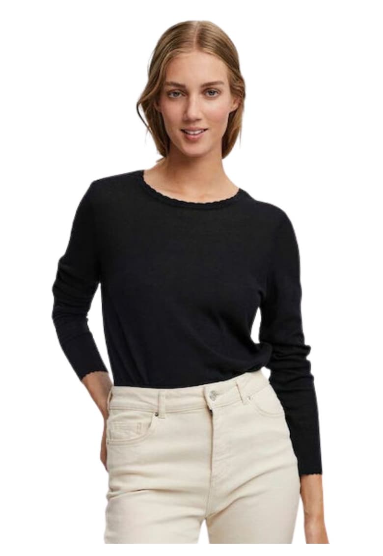Pulover Linnea cu guler rotund -