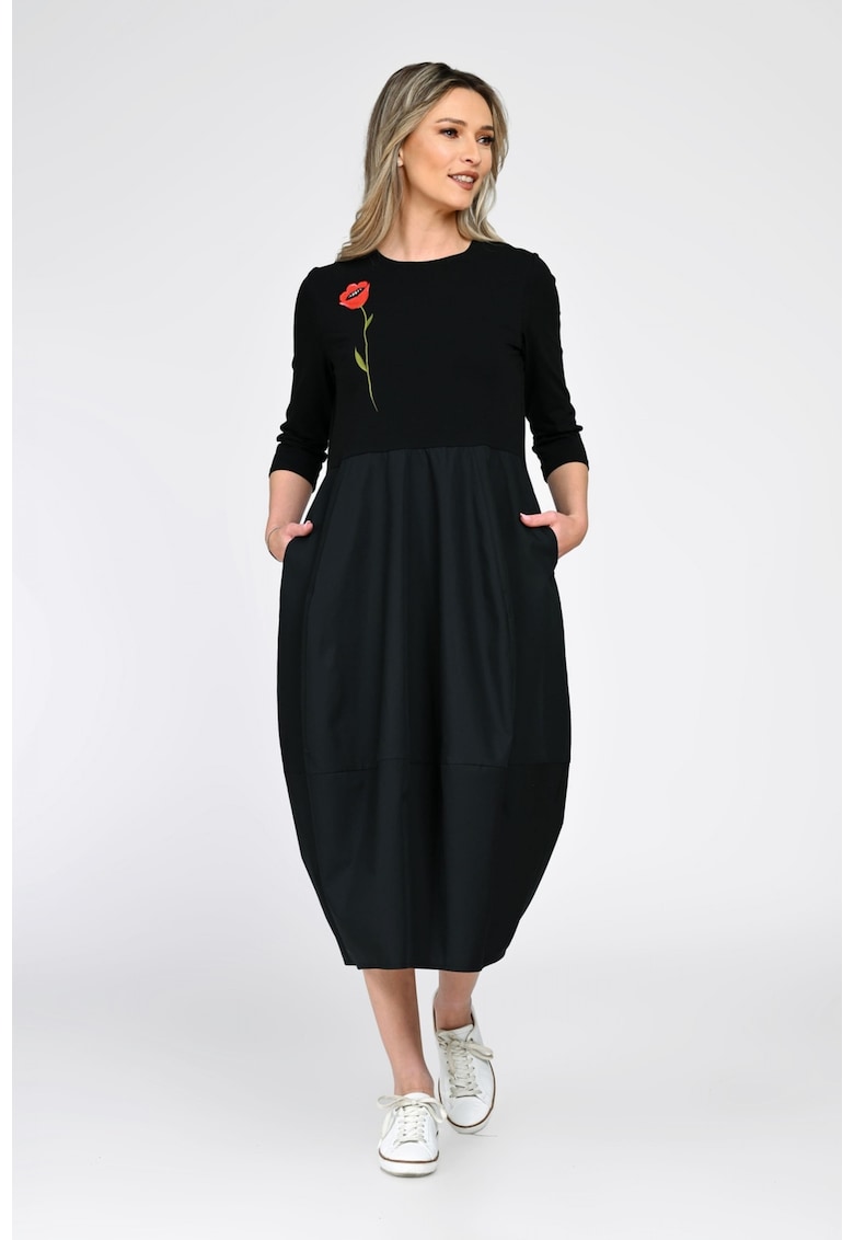 Rochie din bumbac pictata manual