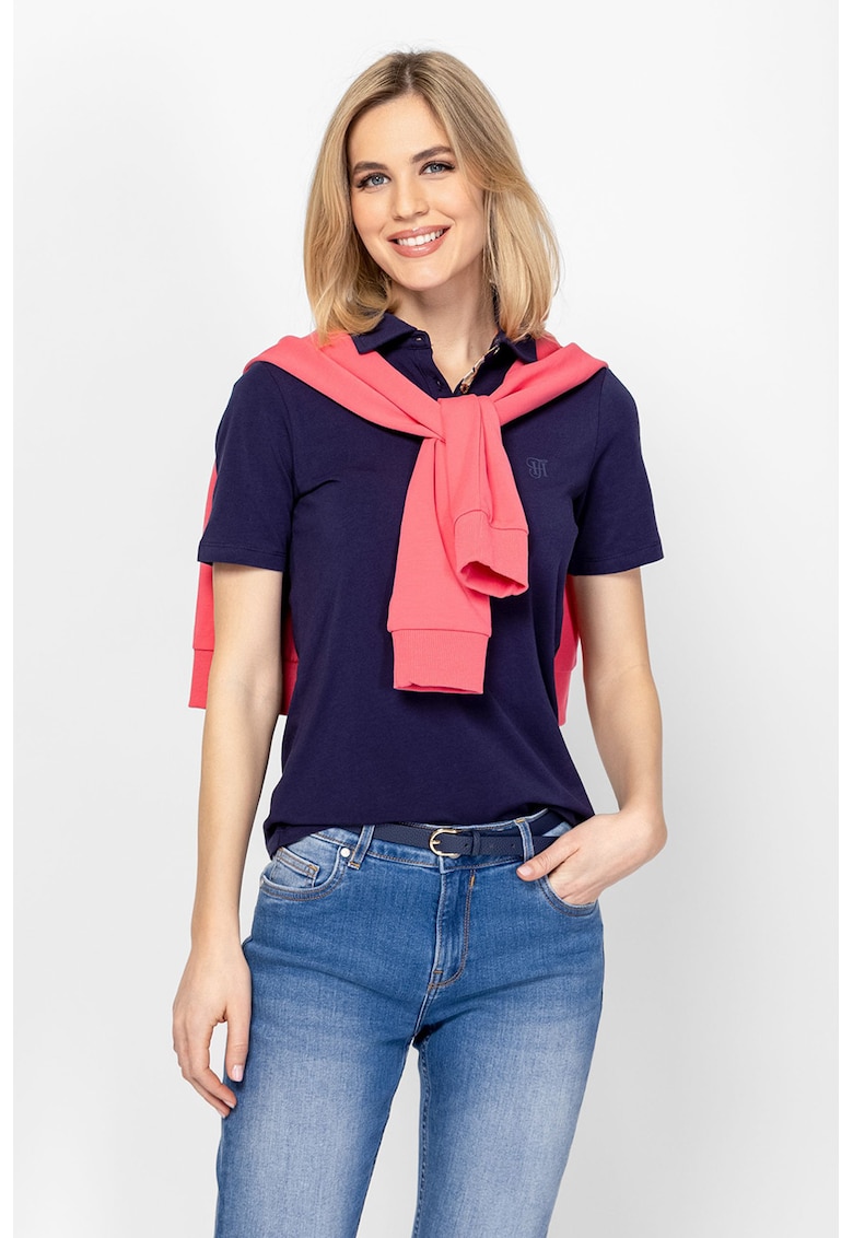 Tricou din bumbac Demola - Bleumarin