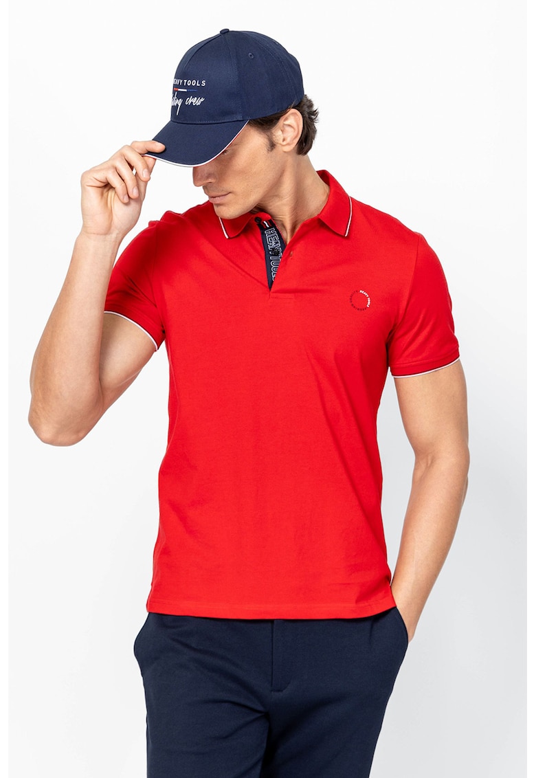 Tricou din bumbac Dandy - Rosu vermillion