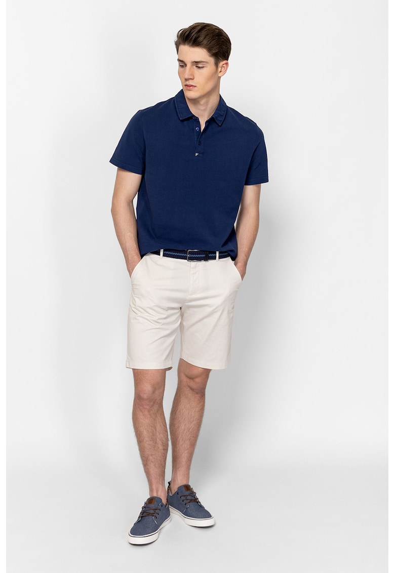 Tricou din bumbac Dallas - Albastru inchis