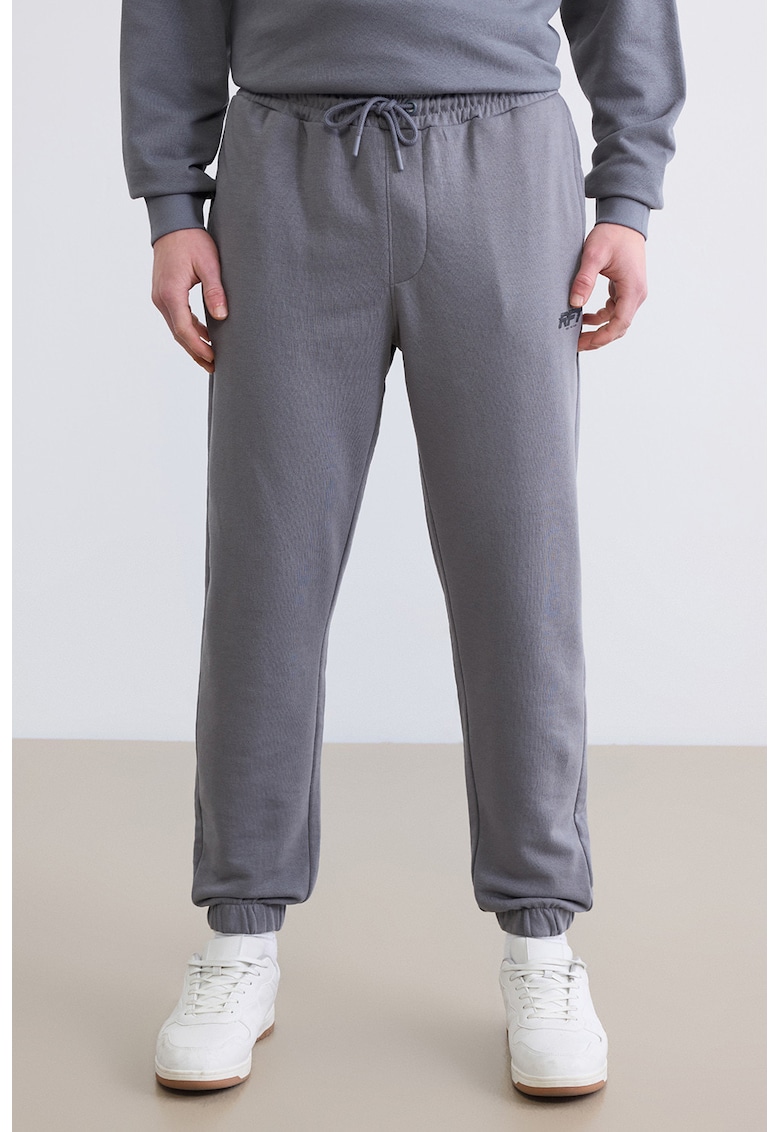 Pantaloni de trening cu snur - Gri inchis