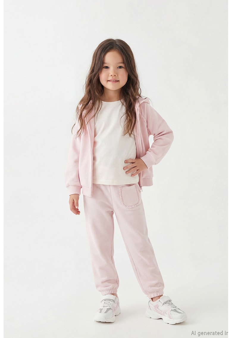 Pantaloni de trening regular fit - Roz pastel