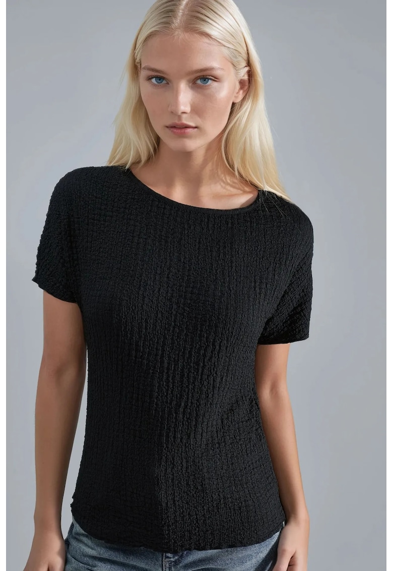 Tricou - Jerseu - Negru - Pentru dama