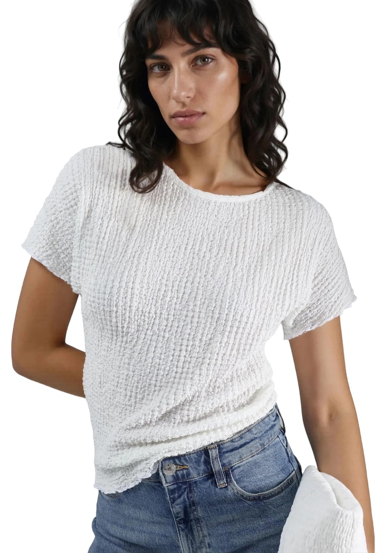 Tricou - Jerseu - Alb - Pentru dama