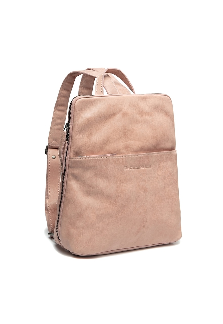 Rucsac unisex piele naturala - 9 litri - Bern - - Roz prafuit