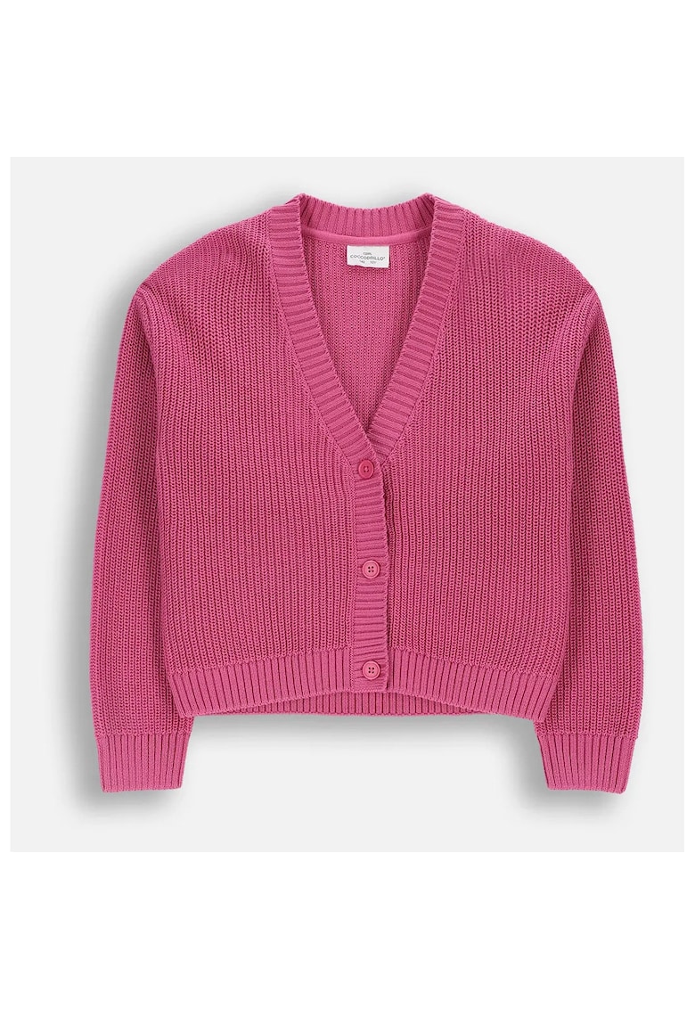 Cardigan pentru fete roz - bumbac - Roz