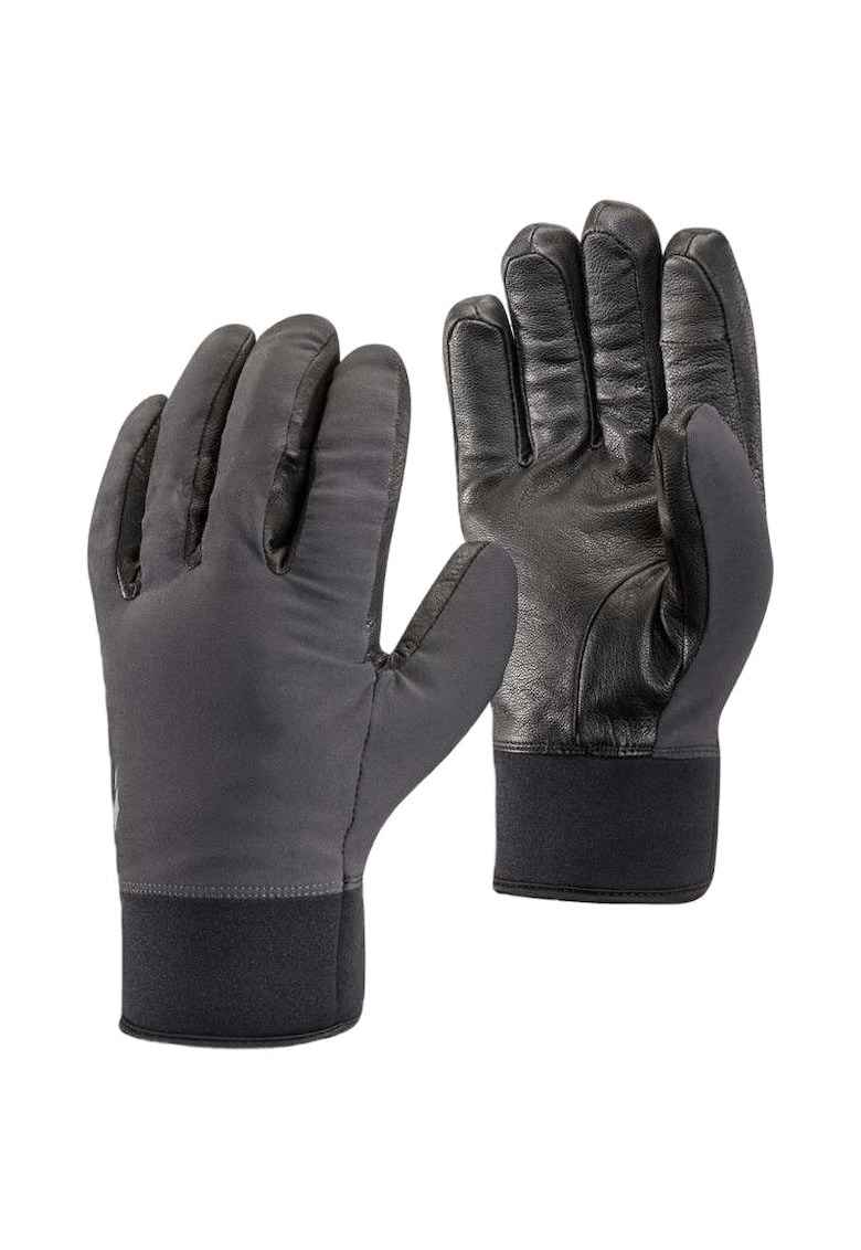 Manusi Heavyweight Softshell - impermeabile - cu piele de capra - negru - XS