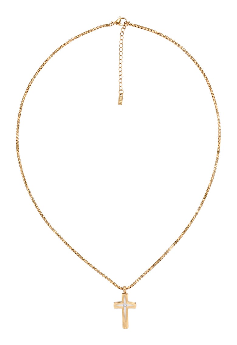 Colier din otel inoxidabil cu pandantiv - Auriu