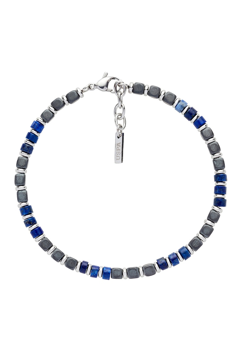 Bratara cu lapis lazuli - Albastru/Argintiu