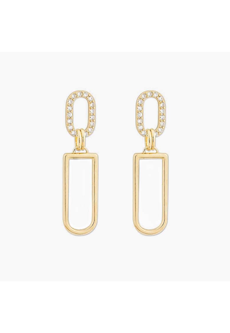 Cercei din argint 925 placat cu aur - zirconiu - 2 microni - Lise