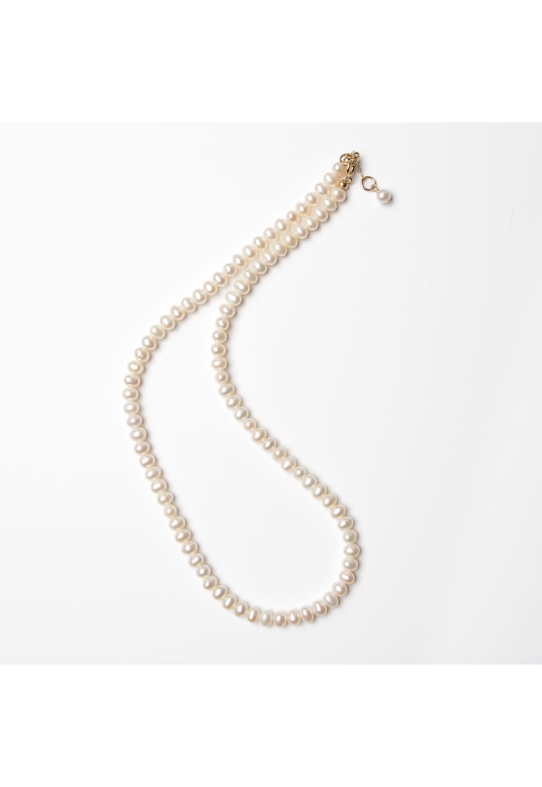 Colier din perle naturale si aur filat 14K Tiny