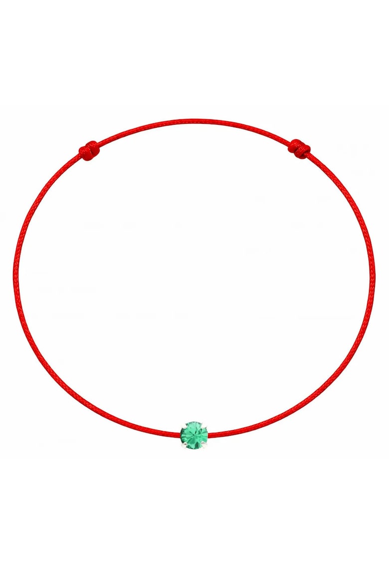 Bratara martisor decorata cu cristal Preciosa - Verde menta