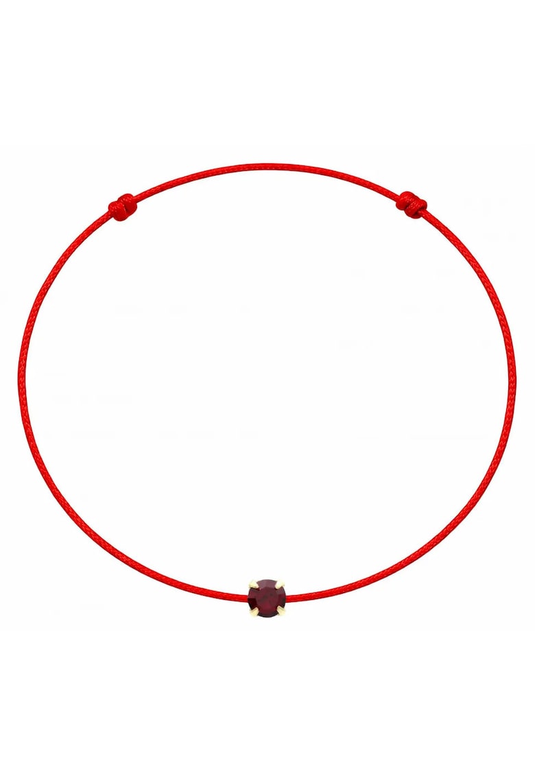 Bratara martisor decorata cu cristal Preciosa - Rosu