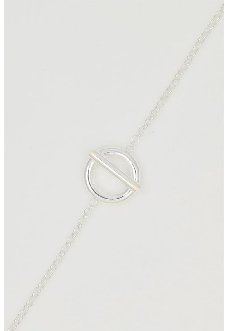 Bratara din argint cu talisman inel - Argintiu