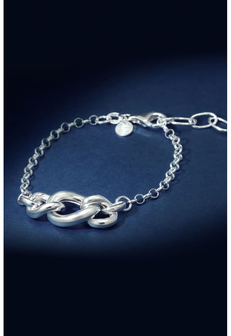 Bratara tip lant din argint - Argintiu