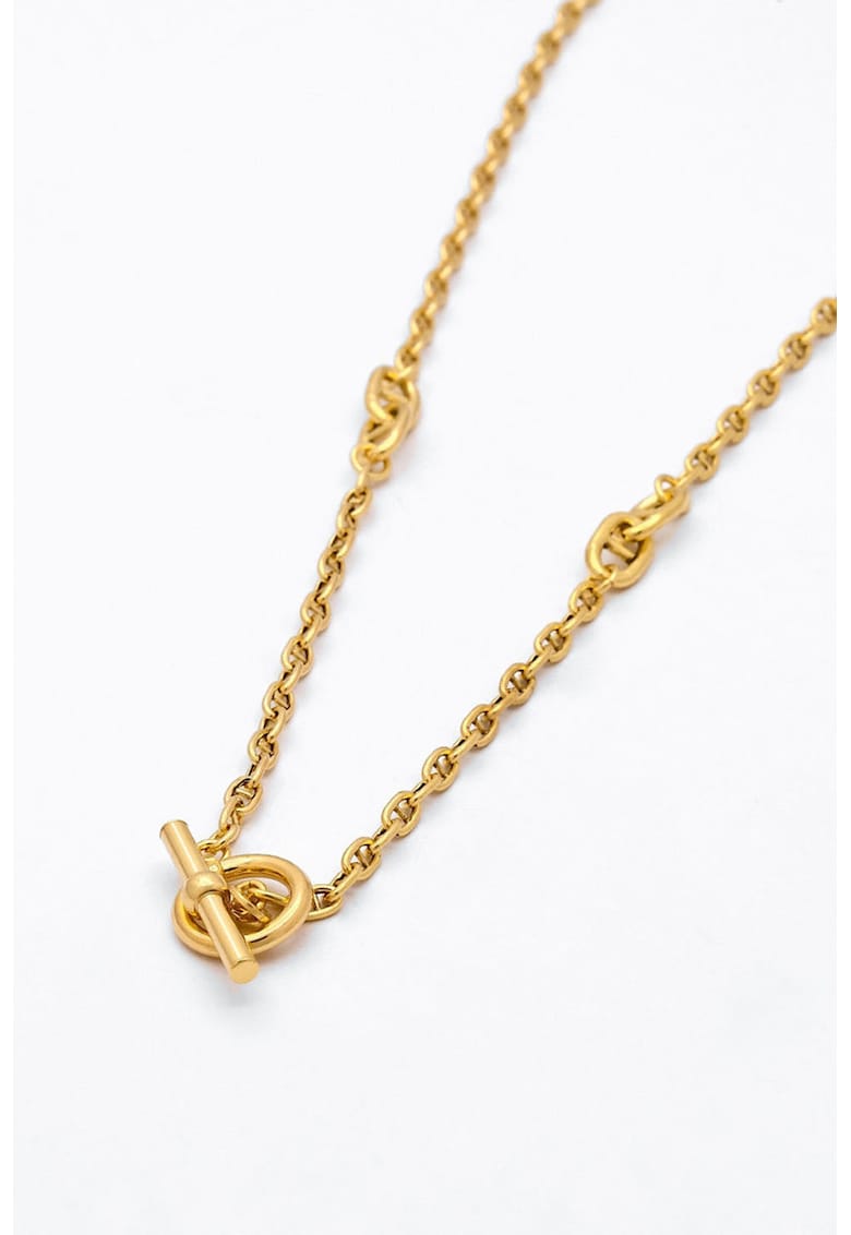 Colier tip lant cu pandantiv - Auriu