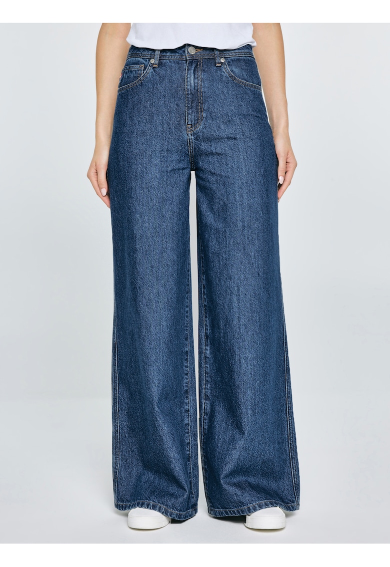 Pantaloni largi cu talie inalta Emily