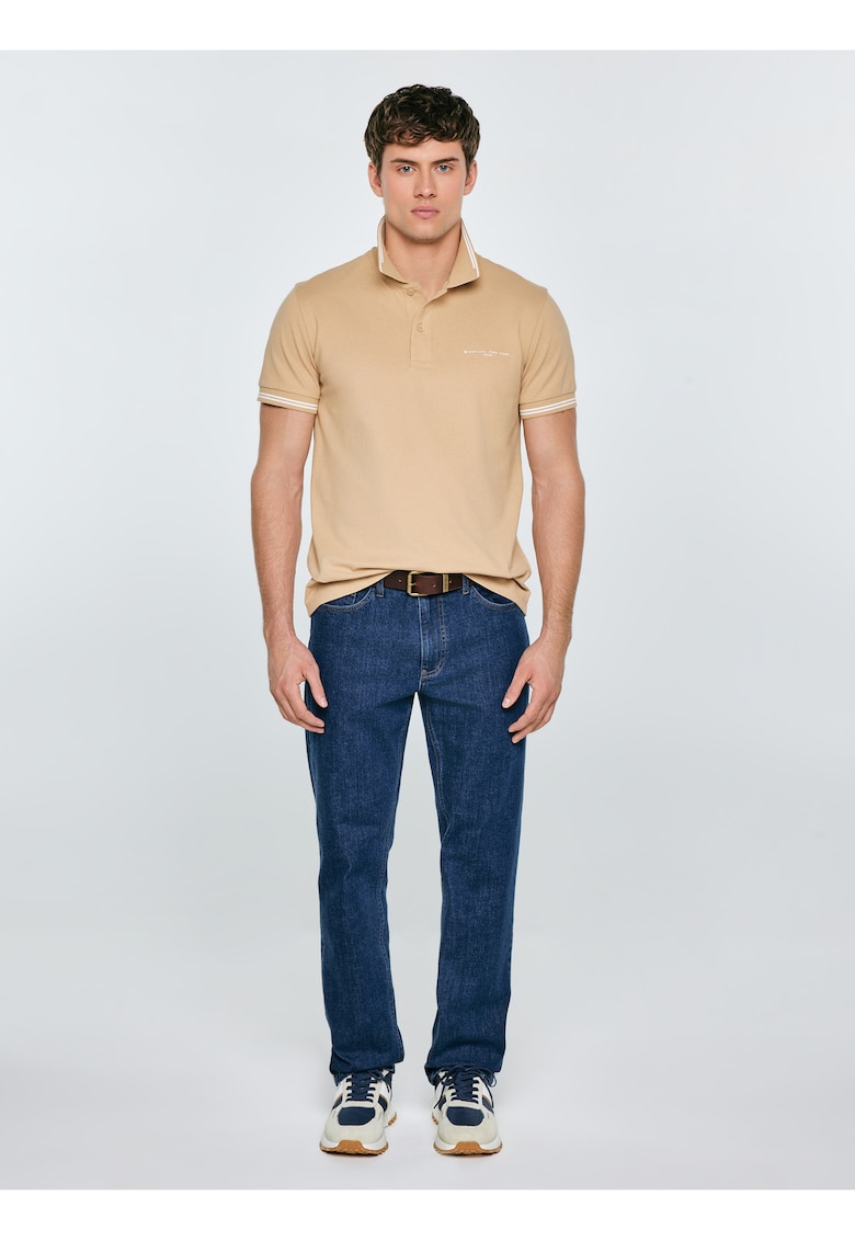 Tricou polo uni regular fit