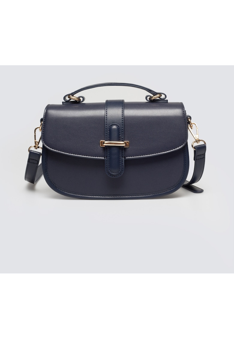 Geanta crossbody din piele ecologica Zahradidwqfwq - Albastru petrol