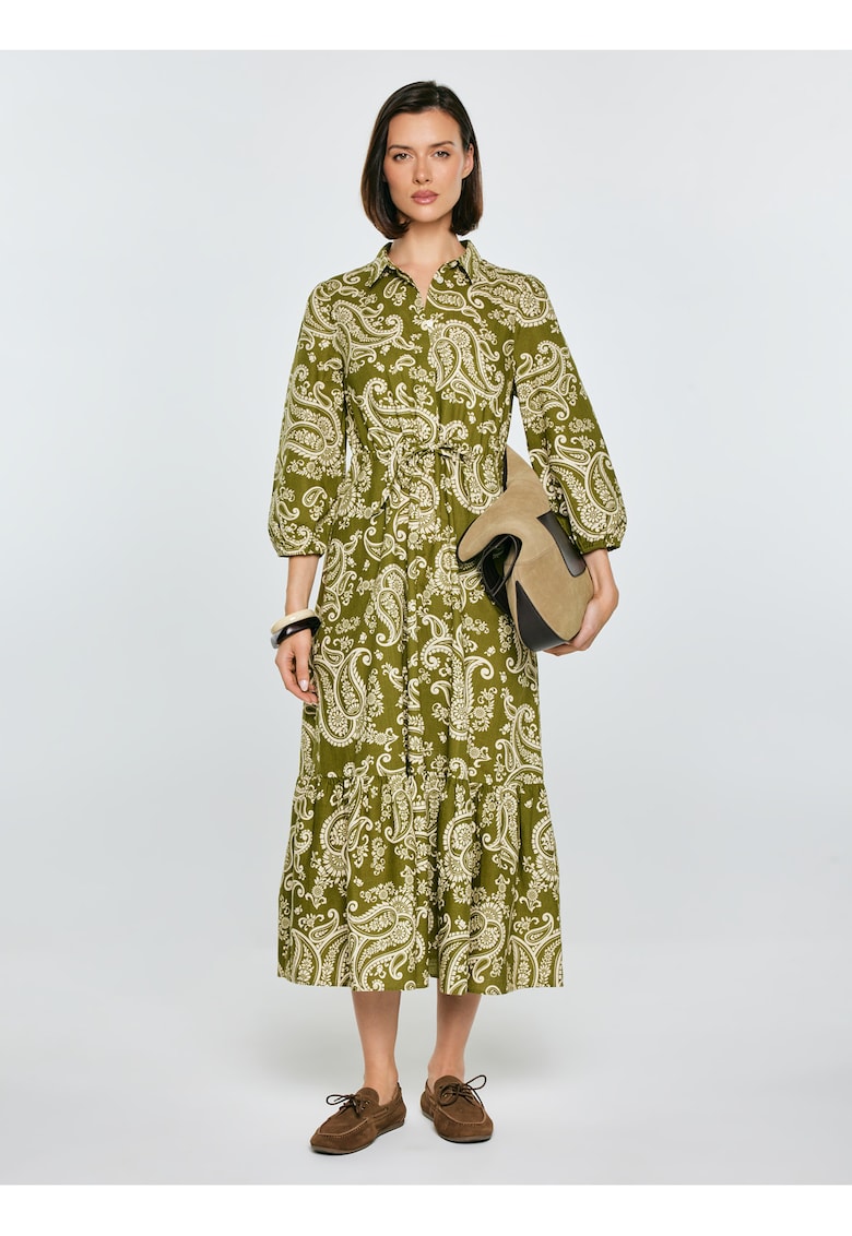 Rochie midi cu model paisley Mazekin