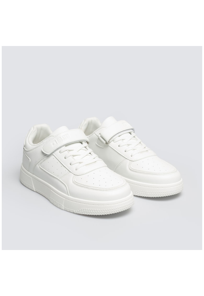 Pantofi sport din piele ecologica cu inchidere velcro