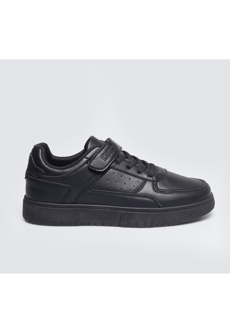 Pantofi sport din piele ecologica cu detalii perforate