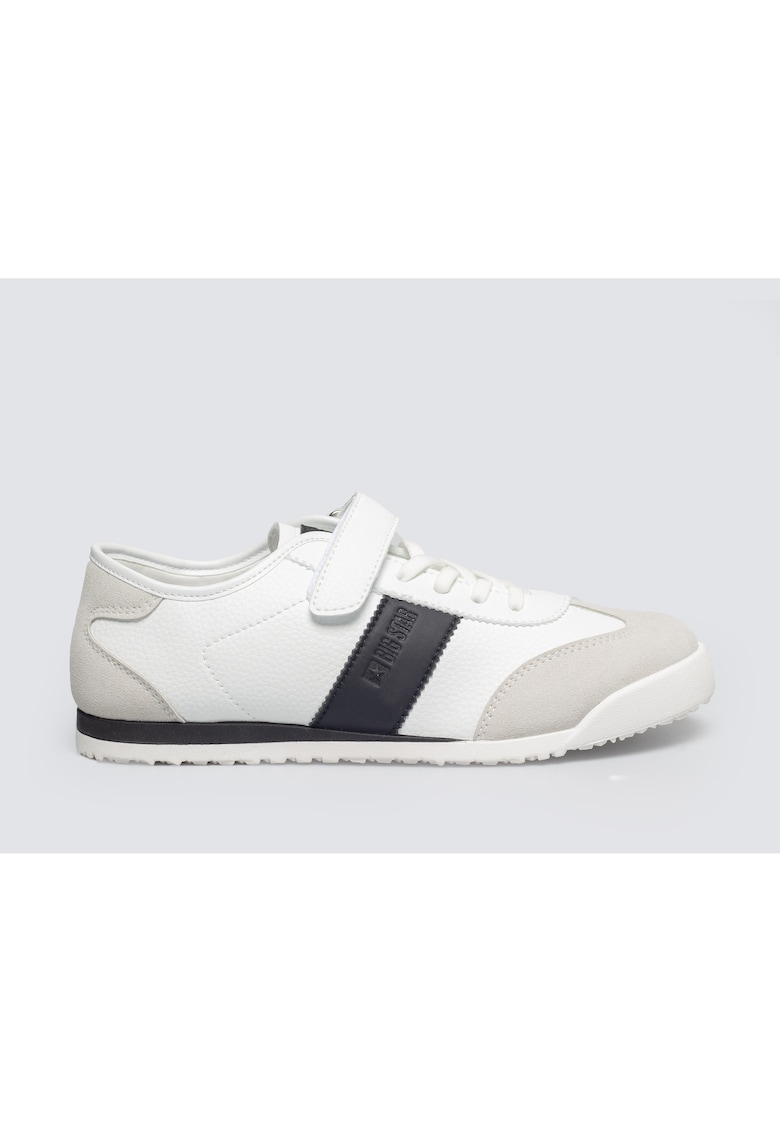 Pantofi sport din piele ecologica si inchidere cu velcro