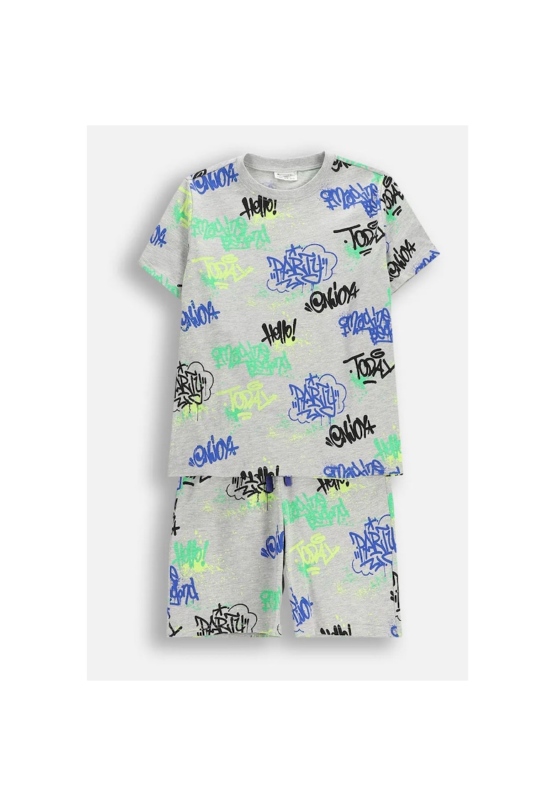 Pijamale set - bumbac - multicolor -