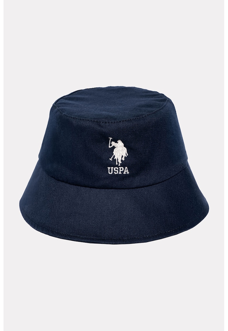Palarie bucket cu logo - Bleumarin
