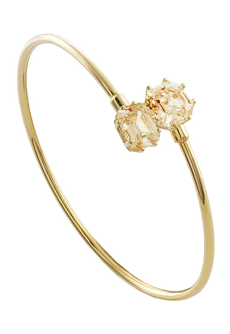 Bratara placata cu aur de 18K si pietre zirconia - Auriu