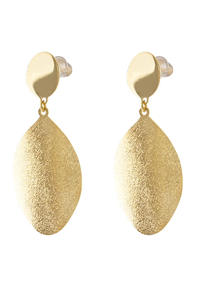 Cercei drop placati cu aur de 18K - Auriu