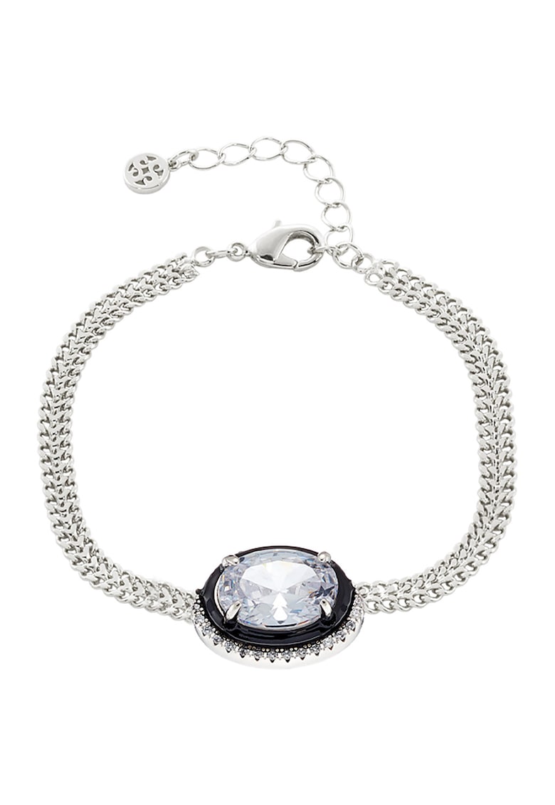 Bratara placata cu rodiu si decorata cu zirconia - Argintiu