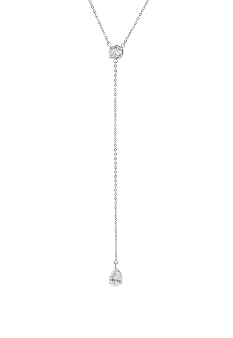 Colier cu elemente zirconia - Argintiu