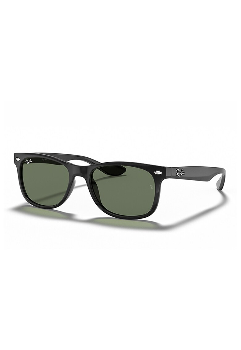 Ochelari de soare wayfarer cu logo discret - Negru metalizat