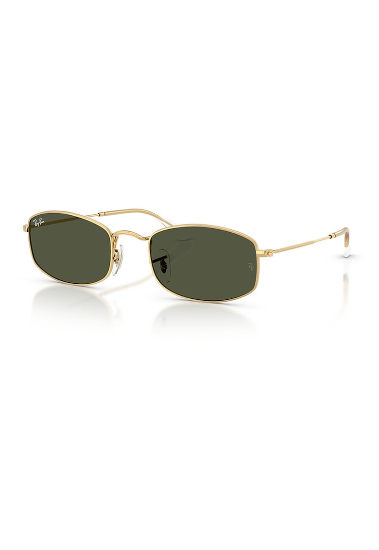 Ochelari de soare ovali cu lentile uni - Auriu