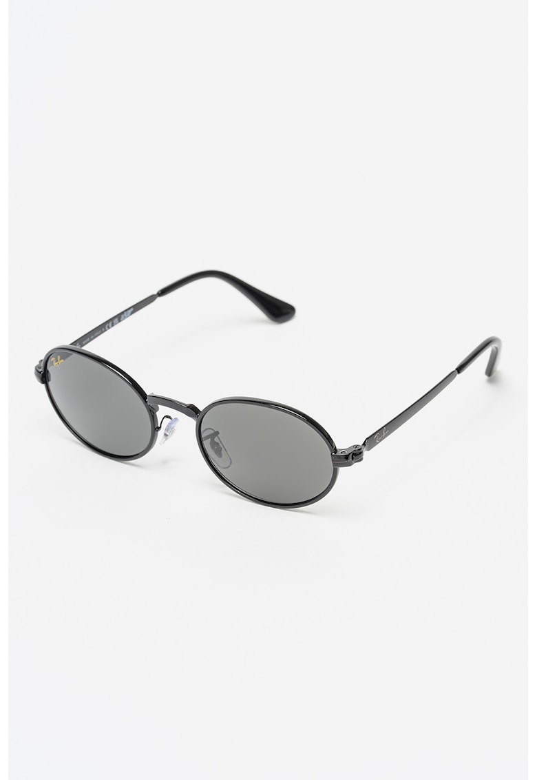 Ochelari de soare ovali unisex cu logo A$AP ROCKY - Negru