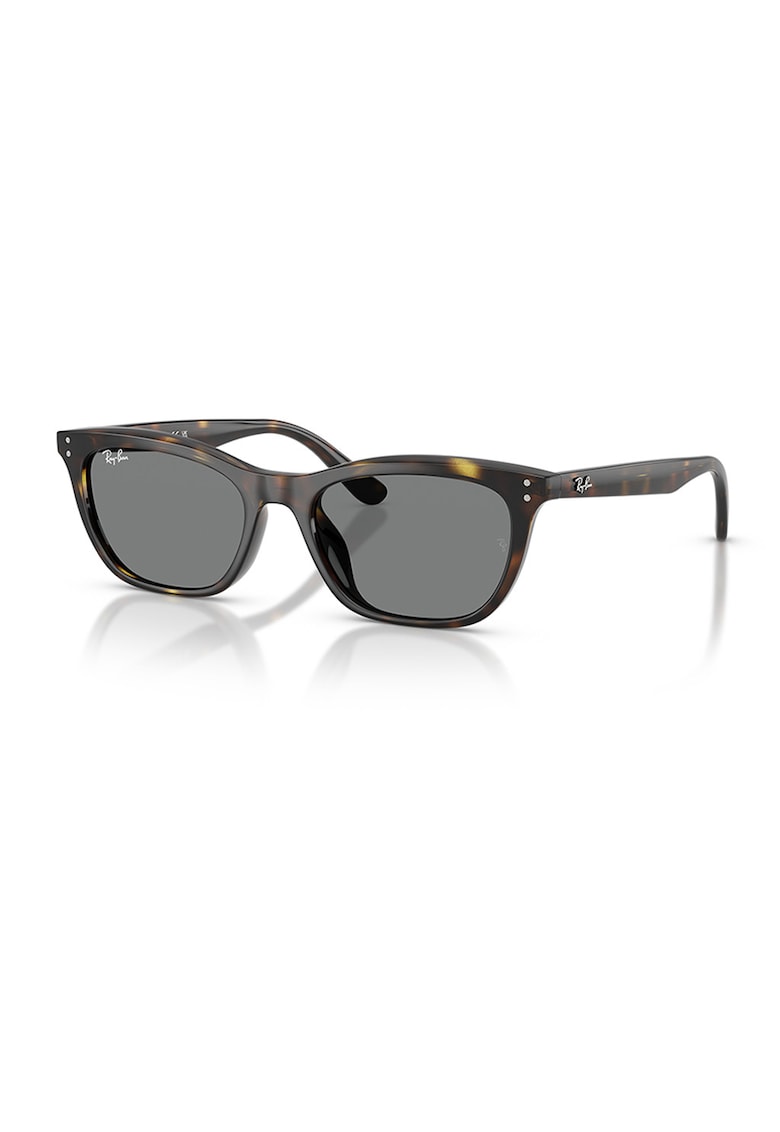 Ochelari de soare unisex cu logo - Negru/Maro