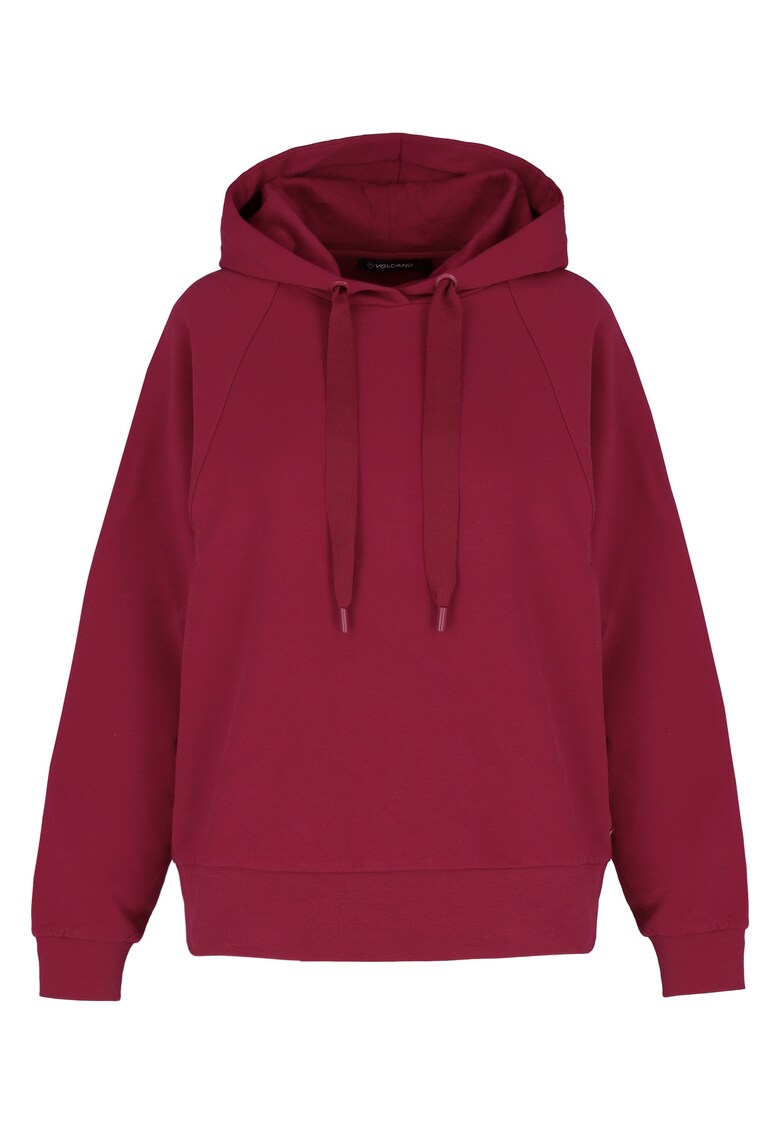 Hanorac supradimensionat din bumbac cu gluga - uni - B-Aika - roz - Roz