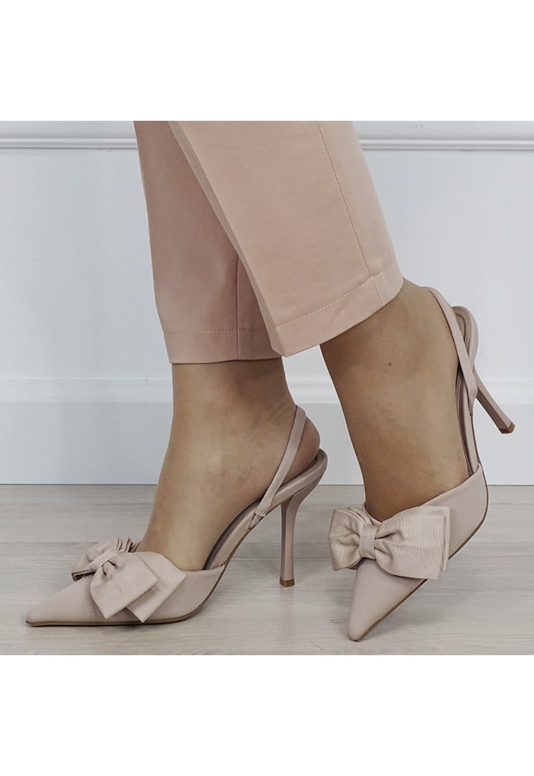 Pantofi kaki deschis cu fundita 3270 01 19537 - Kaki