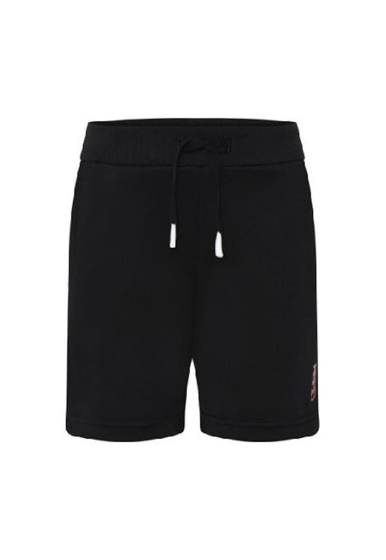 Pantaloni scurti copii 104 cm - negru - benzi cu caramizi LEGO - reglabili in talie