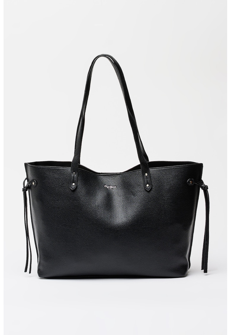 Geanta tote din piele ecologica Audrey - Negru
