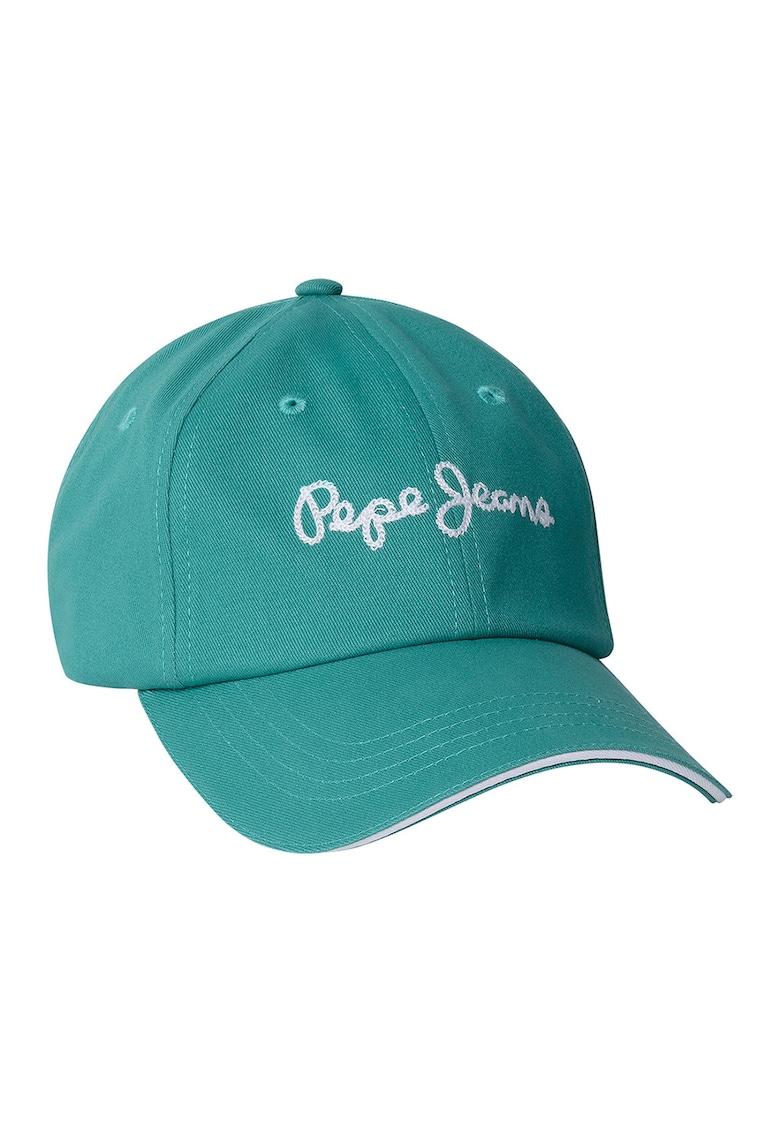 Sapca baseball din bumbac cu broderie logo - Verde persan
