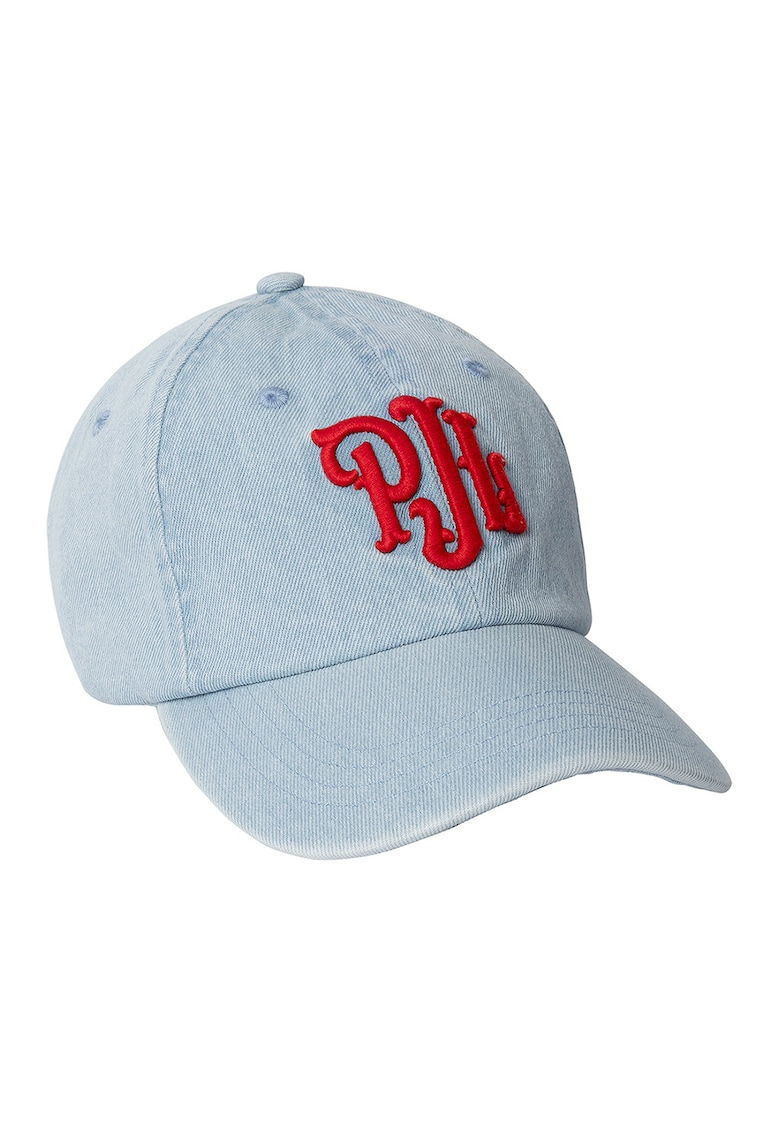 Sapca baseball cu model monograma brodat - Rosu/Albastru glaciar