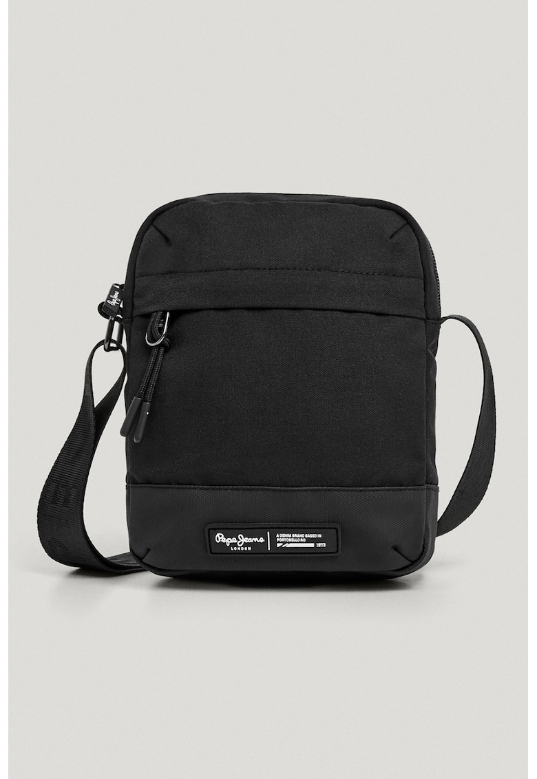 Geanta crossbody cu bareta ajustabila - Negru