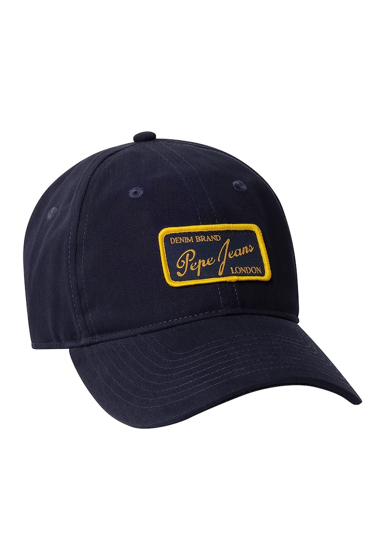 Sapca din bumbac cu aplicatie logo - Albastru ultramarin