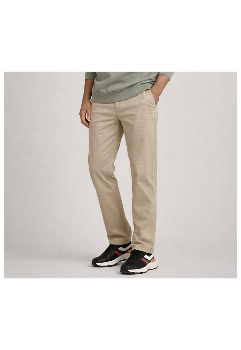 Pantofi sport din piele cu detalii contrastante - Negru - Negru