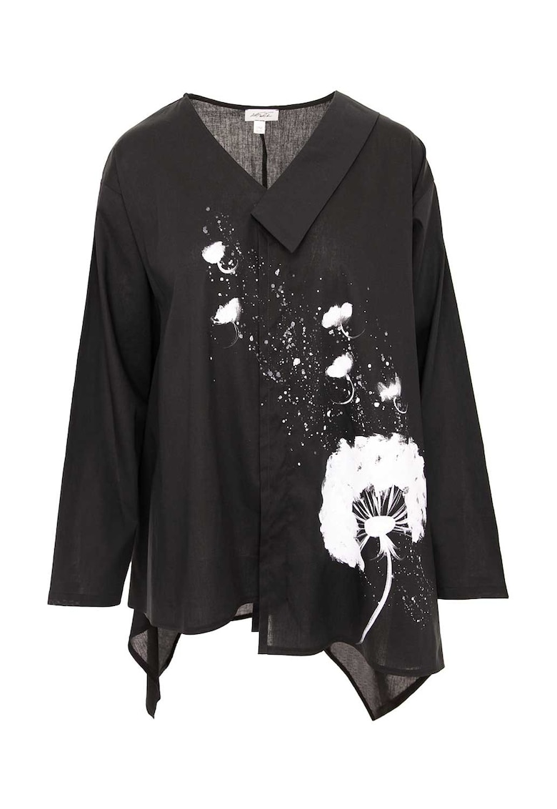 Camasa cu croiala asimetrica - pictata manual Kali