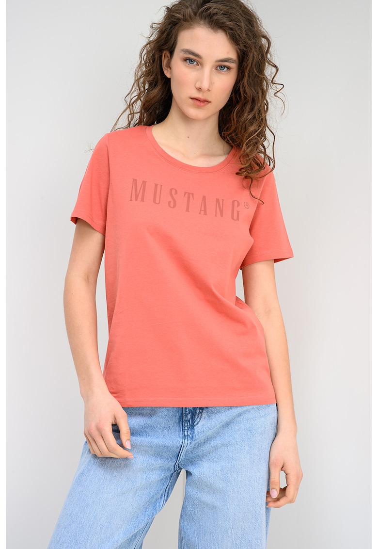 Tricou cu imprimeu logo Alma - Roz deschis prafuit